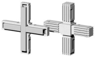 Plastový konektor jadra met 25x25x1,5 2D4 V25 MS