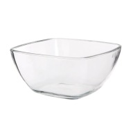 Sklenená šalátová misa na ovocný šalát, štvorcová misa Altom Design 18cm 1,6l