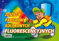 Zošit A4/9k z farebných fluorescenčných papierov