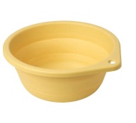IKEA PEPPRIG Miska na bielizeň, skladacia/žltá, 27 cm