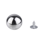 Gombík strieborná gulička 17MM 10KS 463