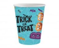 papierové poháre Boo, halloween 250 ml, 6 ks.