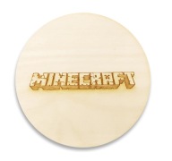 MINECRAFT PODLOŽKA NA HRNKY Gravírovaná preglejka