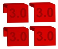 Dištančné podložky na nastavenie čiel 3mm, 4 kusy