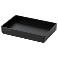 IKEA SKOGSVIKEN podnos pod mydlovku čierny SÉRIA SKOGSVIKEN
