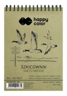 ŠPIRÁLOVÝ NÁKČET VTÁČKY A6, BIELY, 80 ARK, 90G, HAPPY FARBA