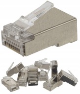 Zástrčky NEKU RJ45 FTP 5e, drôtené sito, 10 ks