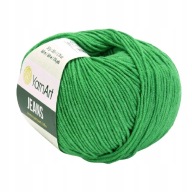 YarnArt Jeans 52 tmavozelená priadza 50g/160m