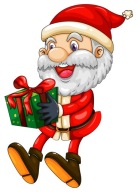 NÁLEPKA NA OKENNÉ SKLO ZRKADLO SANTA CLAUS