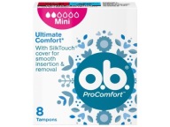 O.B.ProComfort Ultimate Mini pohodlné tampóny 1 balenie - 8 ks