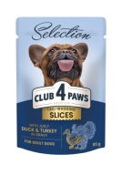 CLUB 4 PAWS Selek. omáčka z kačice a moriaka 85g