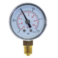 MANOVAKUOMETER 40MM 1/8 RADIÁLNY -1 - 1,5 BAR DNO