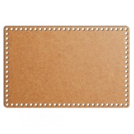 šedý základný košík dno 28x43cm HDF obdĺžnik