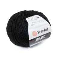 50 g akrylovej vlny z alpaky YarnArt Milano black 850