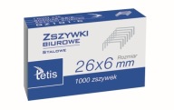 KANCELÁRSKE SVORKY DO ZOŠÍVAČKY 26/6 1000 ks.
