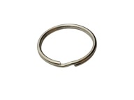 Špirálový kožený prsteň 25/2 mm strieborný 10 ks (2)