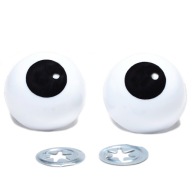 ČIERNO-BIELE KONVEXNÉ OČI 28mm BOGGET FROG