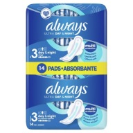 Hygienické vložky Always Ultra Day & Night s krídlami 14 kusov