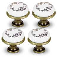 4x NÁBYTKOVÁ KĽÚČKA PORCELÁNOVÁ RETRO SKRIŇOVÁ KĽÚČKA