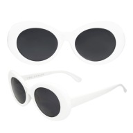 Kurt Cobain WHITE oválne vintage okuliare