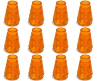 LEGO 4589b KUŽEL 1x1 priehľadná oranžová trans (3g) 12 ks.