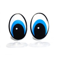 EYES BLUE ELIPSE MESH 48x33mm - SCOGS