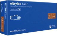 NITRILOVÉ RUKAVICE BEZ PÚDROVÉ NITRYLEX ZÁKLADNÉ TMAVOMODRÉ 10-XL 100 ks.