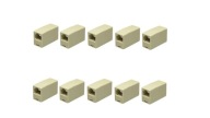 10x KONEKTOR SIEŤOVÉHO KÁBLA KONEKTOR ADAPTÉRA RJ-45