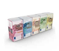 Papierové vreckovky King of money Euro A10