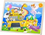 DREVENÉ PUZZZLE 60 KUSOV PUZZZLE ZOO 885