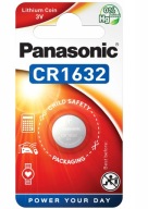 1x Panasonic CR1632 3V 1632 lítiová batéria 1/Blist