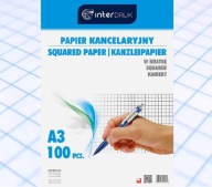 Štvorcový kancelársky papier A3, 100 listov