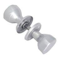STRIEBORNÝ OTOČNÝ GOMBÍK DVERÍ NA BRÓLOVÉ KNOTY