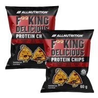 2x ALLNUTRITION FITKING PROTEIN CHIPS 60G SADA GRILOVANÝCH CHIPSOV