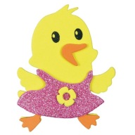 6xEASTER Penová dekorácia kačica 395995