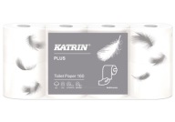 2W toaletný papier Katrin Plus, biely, 8 roliek