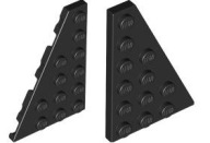 LEGO WING 6x4 L R čierna 48208 48205
