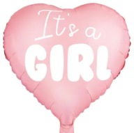 Balloon Heart Hearts Baby Shower Girl Birth