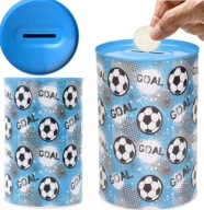 MÔŽE KOVOVÉ PRASIATKO ZA PENIAZE BANKOVKY LOPT FUTBAL LOPT DARČEK