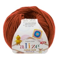 Bavlnená zlatá Hobby priadza - 36 Brick Alize 50gr