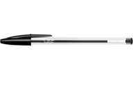 Tradičný čierny 1,0m BIC KRISTÁLOVÝ BALLPOINT