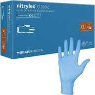 RUKAVICE NITRILOVÉ bezpúdrové rukavice modré XL