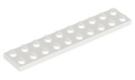 LEGO 3832 TANIER 2x10 biely NOVINKA (4g)