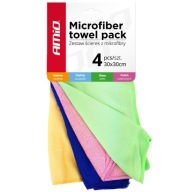 SÚPRAVA Utierok z mikrovlákna 4 ks 30x30 4 druhy MIX