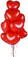 Latexové balóny Červené SRDCE Svadba na Valentína 16 palcov 40 cm 10 ks.
