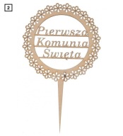DREVENÝ POVRCH NA TORTY PRVÉ SVÄTÉ PRIJÍMANIE
