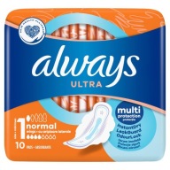 Always Ultra Normal (R1) Hygienické vložky s krídelkami 10 kusov