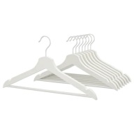 IKEA BOOMERANG WHITE Pevný drevený vešiak na šaty