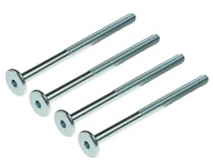 10x skrutka M6 x 130 mm s imbusovou hlavou, nábytková skrutka metrická skrutka