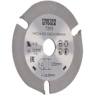 WIDIA KOTOUČ NA REZANIE DREVA 125 mm 3 ZUBY PRE REZNÚ UHLOVÚ BRÚSKU